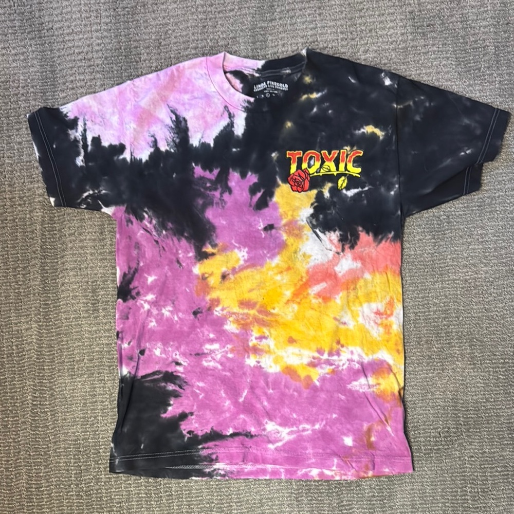 Pink and black Tie-Dye Graphic Tee
